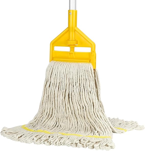 VOUBIEN Commercial Mop Heavy Duty Industrial Cotton Mops with Long Handle