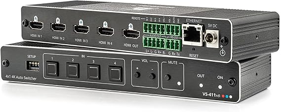 Kramer VS-411XS 4 x 1 4K HDR HDMI Intelligent Auto Switcher