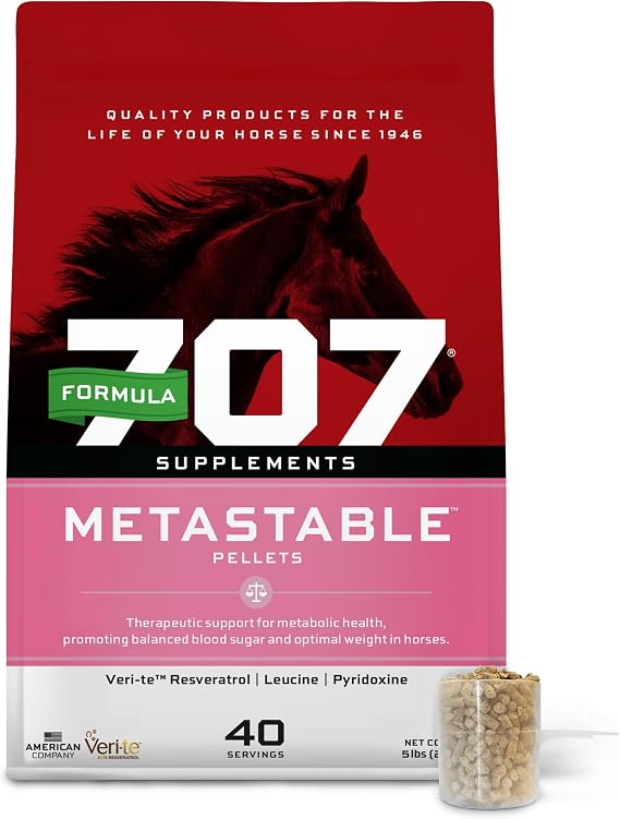Formula 707 MetaStable Pellets for Horses, 5 lb, 40 Servings
