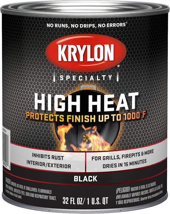 Krylon High Heat Paint High Heat Black - Quart
