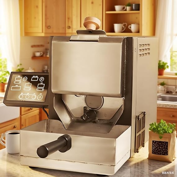 Coffee Bean Roaster, Coffee Roaster Machine for Home Use, 9 Built-in Roasting Profiles, Manual/Auto 2-in-1, with Viewing Window and Simple Control Panel, Integrated Dust Collection
