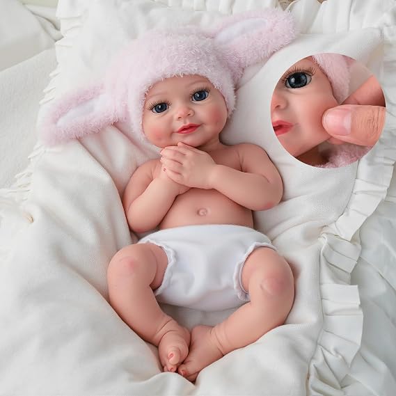 BABESIDE Silicone Baby Doll 16 Inch Weight 4 lb Full Body Silicone