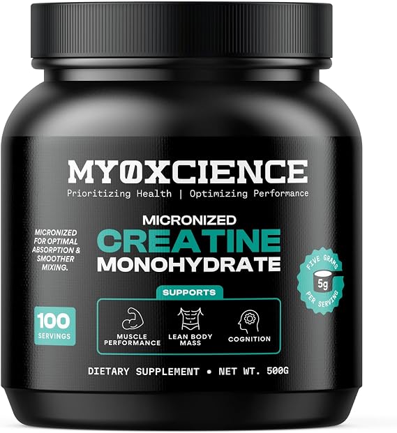 MYOXCIENCE Micronized Creatine | 100 Servings