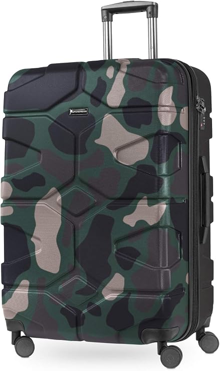 Hauptstadtkoffer - X-Kolln - Luggage Suitcase Hardside Expandable Trolley 4 Wheel Spinner, TSA Lock, 76 cm, 120 Liter, Camouflage