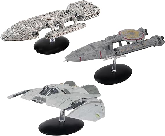 Battlestar Galactica Eaglemoss Ship Replica Set of 3 Packaging