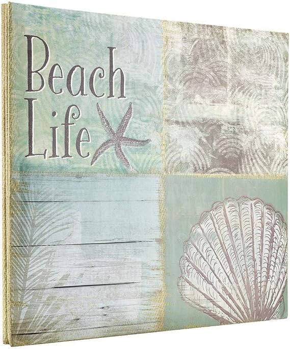 MCS Expandable Scrapbook Album, 12x12, Beach Life | Expandable 10-Page Scrapbook Album With 12x12 Inch Acid-Free Pages, Beach Life Theme