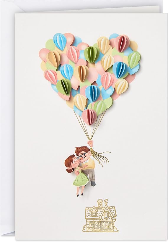 Hallmark Signature Disney/Pixar Up Anniversary Card for Couple (Balloons)