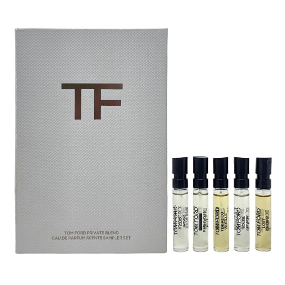 Tom Ford Private Blend Mini Discovery Set - Lost Cherry, Tobacco Vanille, Soleil Blanc, Oud Wood & Fabulous - Eau de Parfum Samples