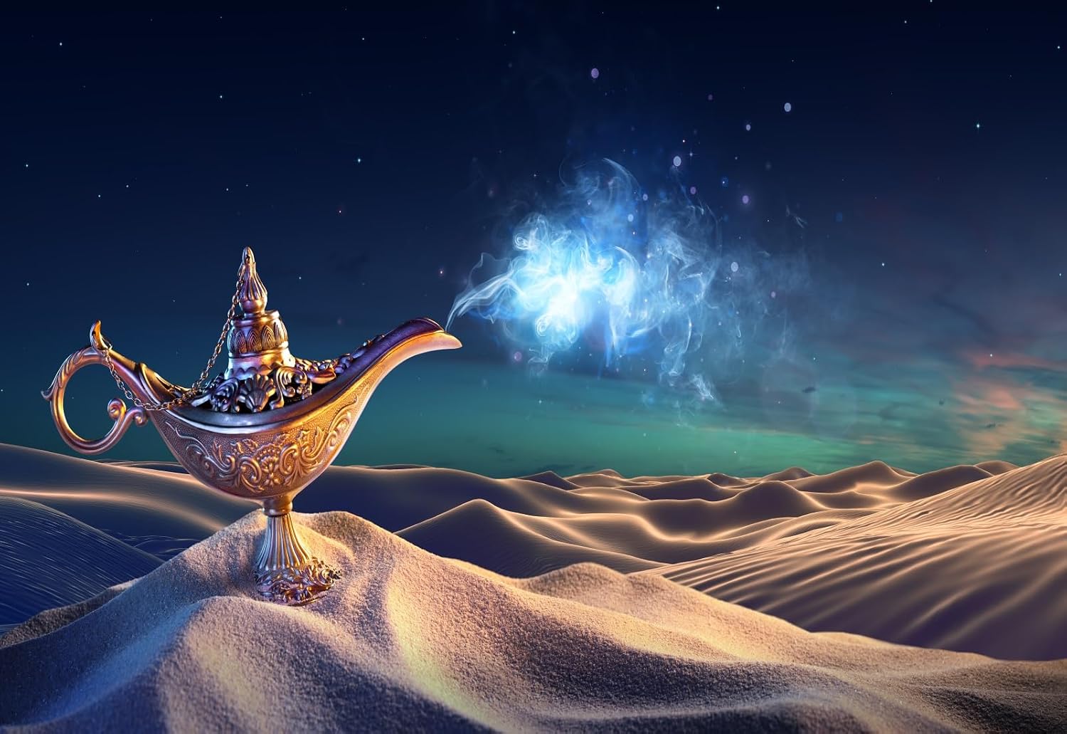 AladdinS Genie Lamp Desert Backdrop Magic Genie Lantern Photography Backgrounds Fairy Tale Kids Adults Birthday Party Decortaion Photo Booth Shoot Props 7x5ft