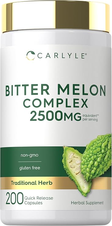 Carlyle Bitter Melon Complex | 200 Capsules | Traditional Herbal Extract Supplement | Non-GMO & Gluten Free