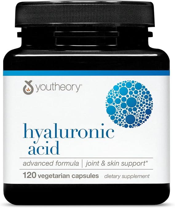 Youtheory Hyaluronic Acid Advanced Formula, 120 Vegetarian Capsules