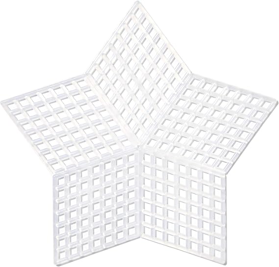 Cousin DIY #7 Size Plastic Stitching Canvas, Round 3.25", 10/Pkg, White (40000735)