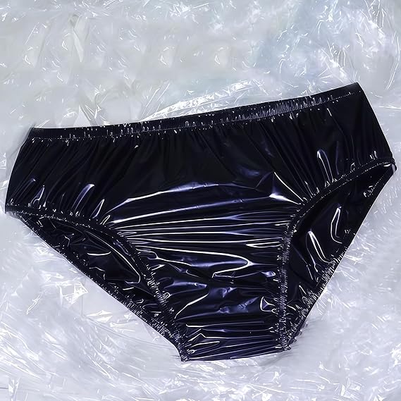 Adult Incontinence Pants, Ultra-Thin Comfortable PVC Stretch Pants, Plastic Pants for Adult Diapers,Plastic Panties,Opaque Soft and Smooth Low-Rise (Men, S)