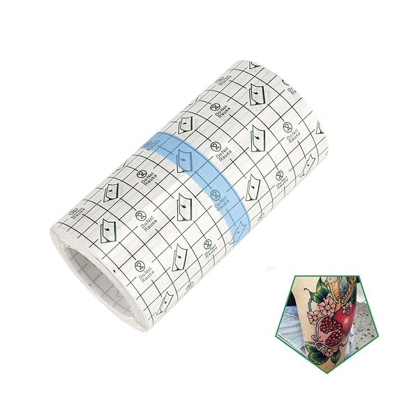 Flatoedu Tattoo Aftercare Bandage Roll 6" x 10 Yard - Waterproof Film | Waterproof Transparent Film for Tattoo Initial Healing and Skin Repair Adhesive Tattoo Supply Wrap