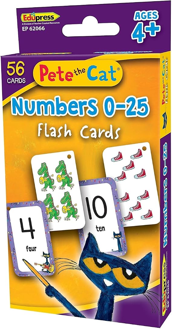 Pete The Cat Numbers 025 Flash Cards (EP62066)