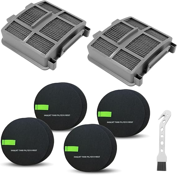 39883 Filters for Bissell Pet Hair Eraser Vacuum 39883 3418 3774F 3774 3774G MultiClean 3775 3415 3409 3404 3402 SurfaceSense Turbo Lift-Off PowerLifte Upright Vacuums, Part #1635630 & #1603437