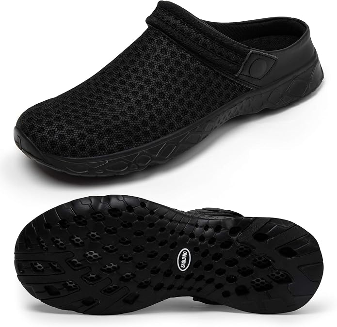 SAGUARO Men's Women's Quick Dry Garden Shoes Lightweight Breathable Gardening Clog Water Shoes Mesh Sandals for Sports Outdoor Beach Pool Exercise