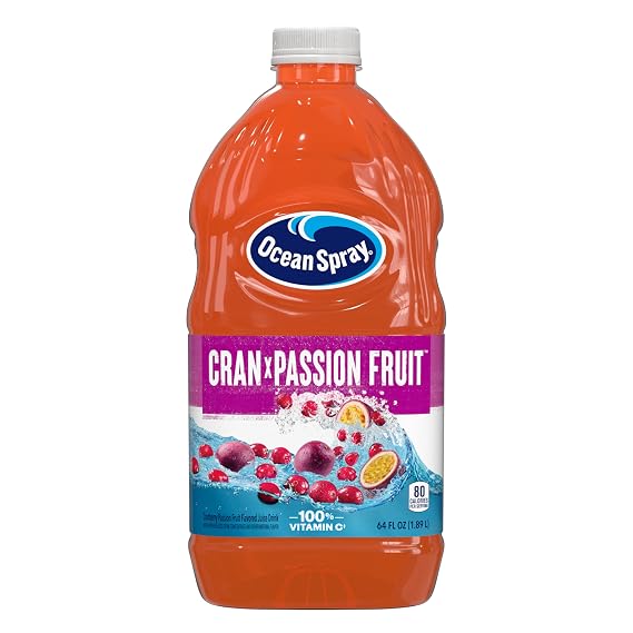 Ocean Spray Cran x Passionfruit, Cranberry Passionfruit Juice Drink, 64 Fl Oz Bottle