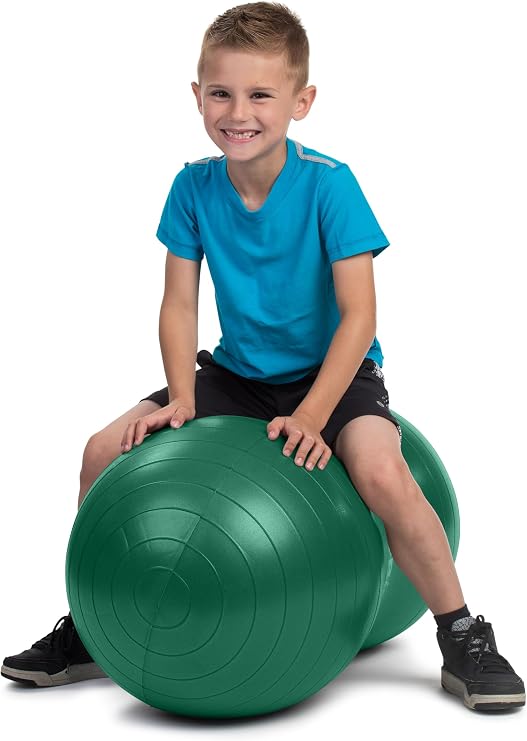 bintiva Peanut Ball for Kids Therapy - Sensory Room Equipment - for Pregnancy - Wiggle Seat Peanut Ball for Physical Therapy, Yoga, Exercise