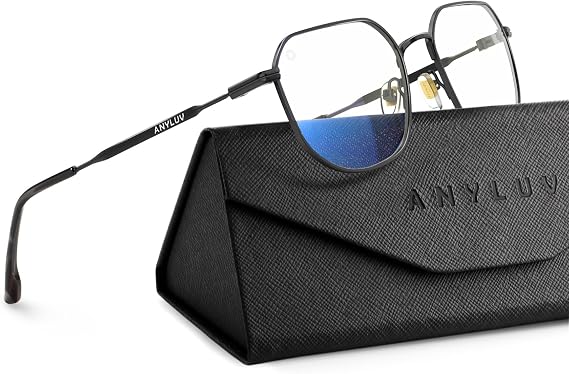 ANYLUV Blue Light Blocking Glasses fo Men, Fashion Lightwight Blue Light Glasses Computer Screen Blocker Eyewear