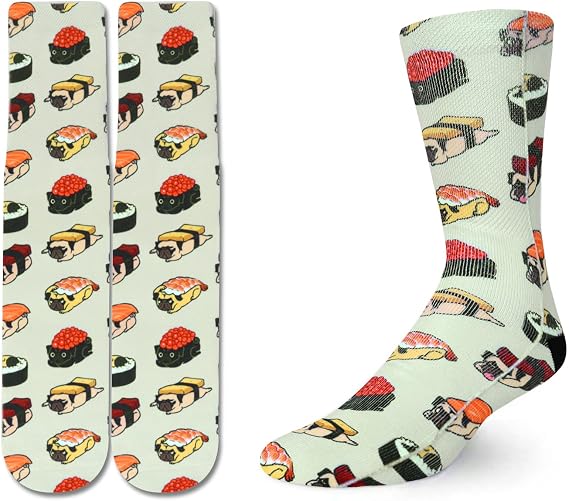 Benefeet Sox Men Funny Crazy Socks Novelty Cool Funky 3D Printed Crew Socks