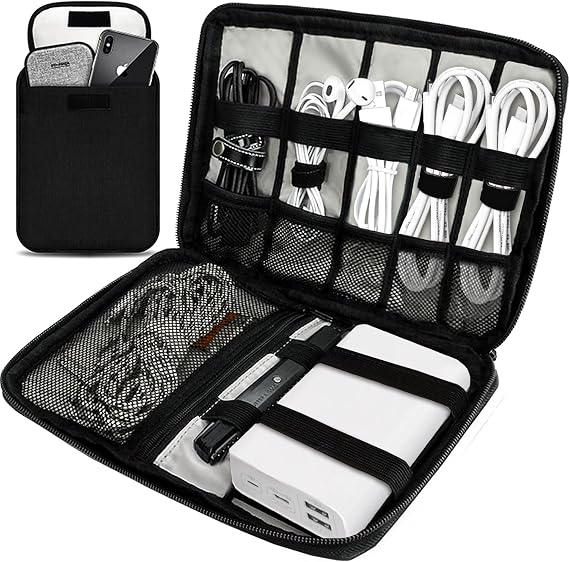 Travel Cable Organizer Pouch Electronic Accessories,Travel Essentials