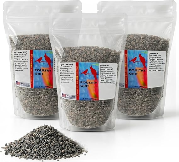 Morning Bird Poultry Grit for Chicken, Mineral-Rich Chicken Grit Formula for Digestion & Calcium Support, 4.5 lb