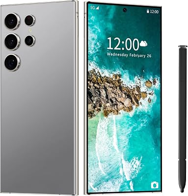 MMY I24 Ultra 5G Unlocked Smartphone,6GB256GB Fully Cell Phone for Android 13, 6.8 Unlocked Cell Phone, 6800mAh, 48MP108MP Dual CameraDual SIMFingerprint LockFace Titanium Gray