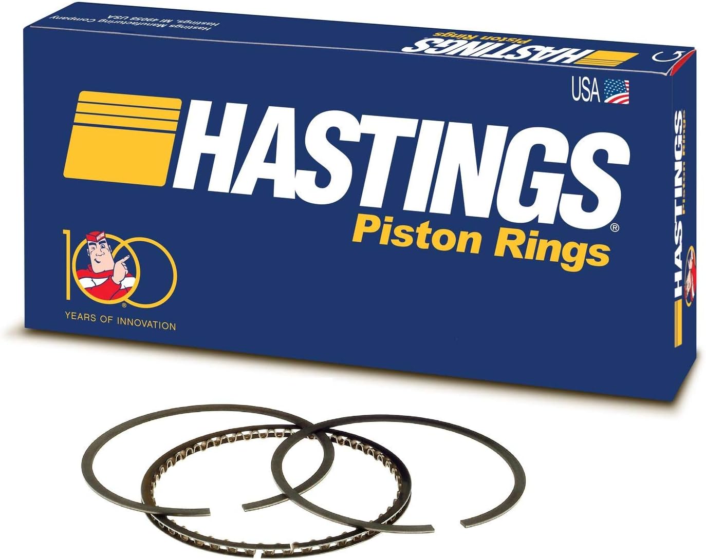 Hastings 4203 4-Cylinder Piston Ring Set