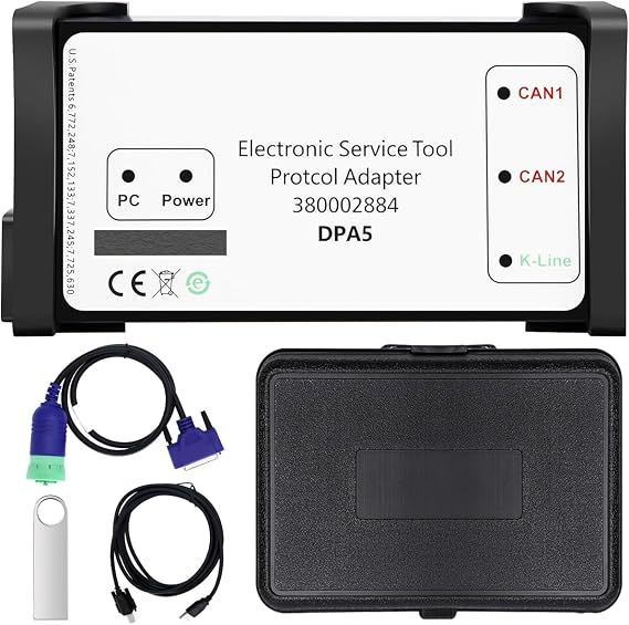 380002884 V8.6 EST DPA5 Diagnostic Tool Kit Dearborn Protocol Adapter 5 for New Holland Electronic Service Tools (EST) for Tractor Loaders 380002884