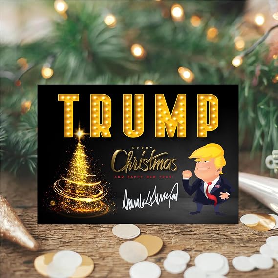 Donald Trump Christmas Cards - SET OF 6 CARDS I Trump Greeting Cards I Make Christmas Great Again I Trump Xmas Cards I Trump Merchandise I Trump Card
