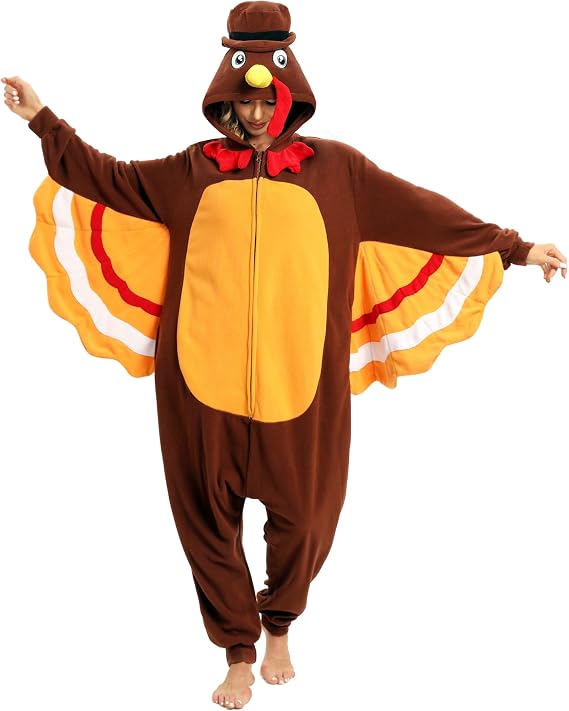 NAITOKE Halloween Adult Onesie Fleece Cosplay Pajamas for Women Men Teens