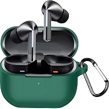 Rongep Samsung Galaxy Buds 3-Pro-3 FE için Kulaklık Kılıfı Darbelere ve Çizilmeye Karşı Kasa Koruyucu Buds 3 Pro Kılıfı Tam Koruma Sağlayan Extra Kalın Yapılı Taşıma Askılı Buds 3 Pro Koruma (Yeşil)