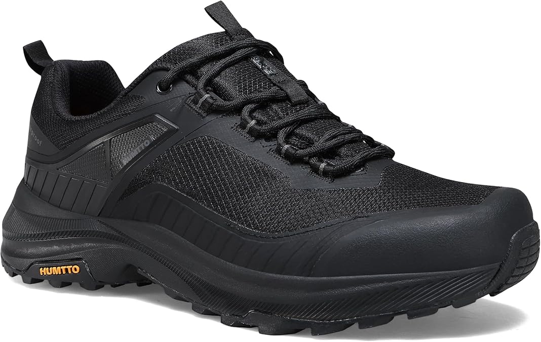 HUMTTO Mens Low Height Waterproof Hiking Shoes Lightweight and Comfort