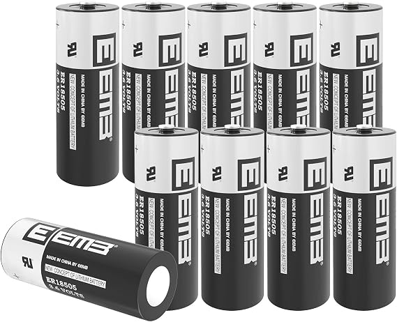 EEMB ER18505 3.6V A Size 4100mAh Lithium Battery Li-SOCL2 10-Pack