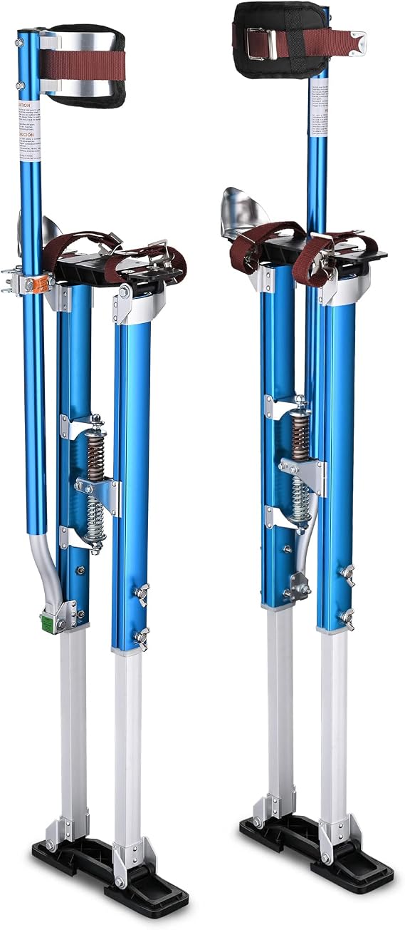 WeChef Drywall Stilts 36-50 Height Adjustable Lightweight with Knee Pads