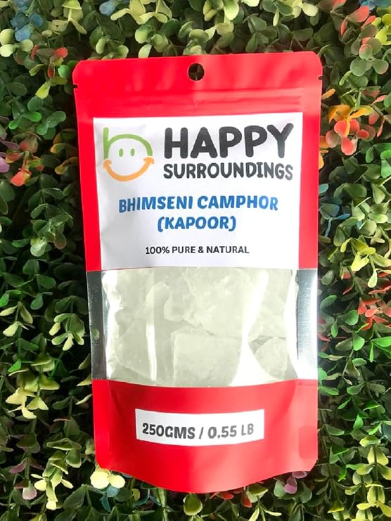 Bhimseni Camphor 100% Natural Camphor Tablets - for Pooja & Meditation (500g)