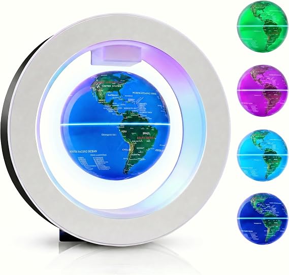 Magnetic Levitating Floating Globe, Rotating World Globe, O-frame