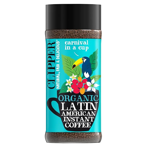Clipper Instant Coffee, Latin American, 3.5oz jar (100g)