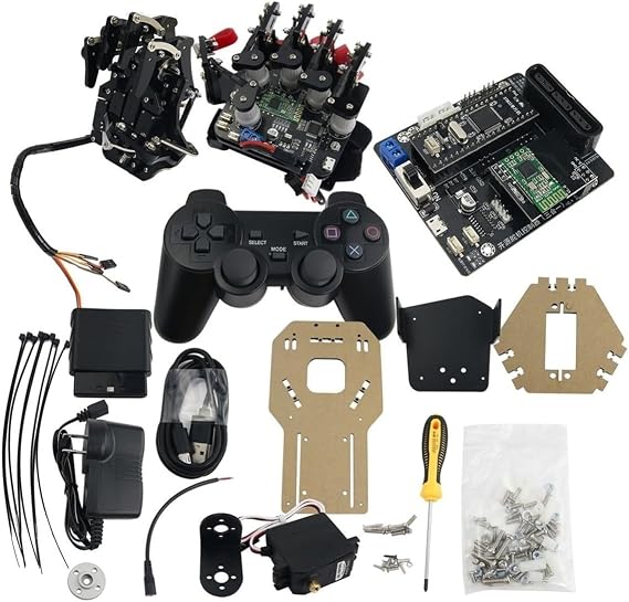 Open Source Bionic Robot Hand, Right Hand Five Fingers for STM32 Version + Wearable Mechanical Glove