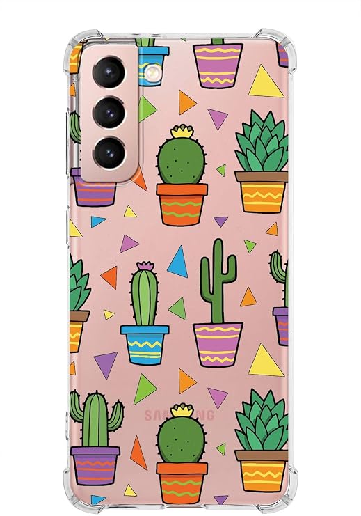PrintiFy Samsung Galaxy S21 FE Uyumlu Water Color 4 Baskılı Şeffaf Köşe Korumalı Antişok Kılıf
