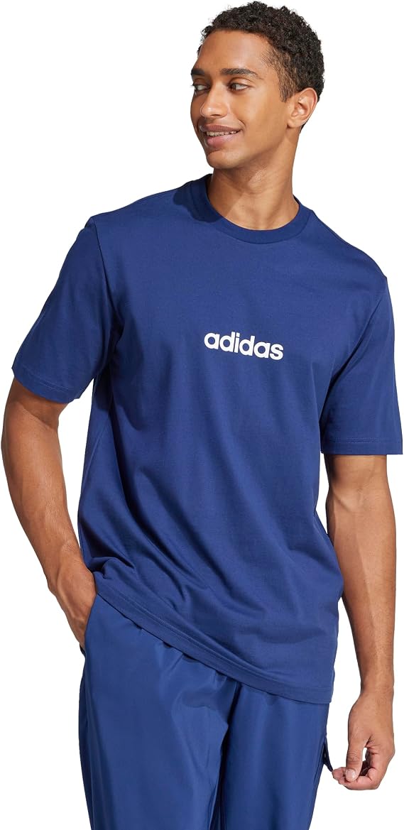 adidas Men's Essential Linear Single Jersey T-Shirt