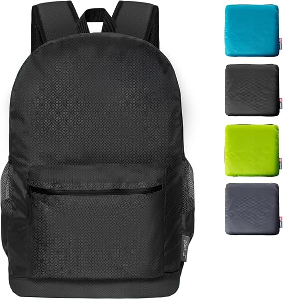 pack all 20L Lightweight Foldable Backpack, Water-Resistant Hiking Daypack