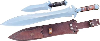 EGKH-20 inches Blade Hand Forged Hunting Sword - Viking Sword - Custom Made - Leaf Spring - Tempered - Sharpen - Utility Knife - Ready to Use