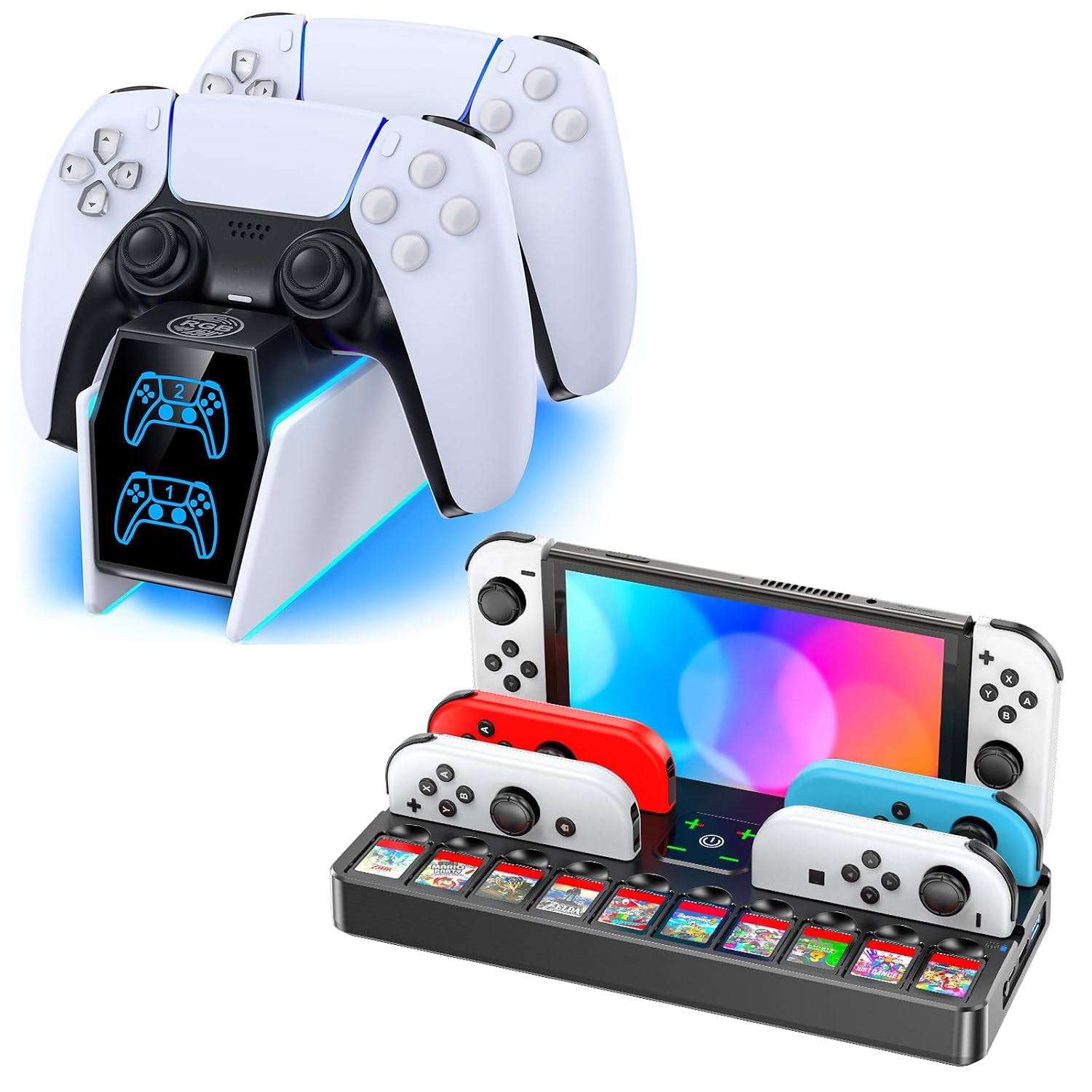 PS5 Controller Charging Station & Switch Docking Station
