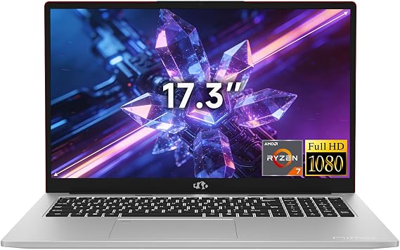 NIMO 15.6" Light Gaming Laptop, AMD 8-Core Ryzen 7 7735HS (Up to 4.75 GHz) | (Beat i7-12650H) Radeon 680M, FHD 100W Fast PD for Video Editing, Light Gaming & Remote Streaming,