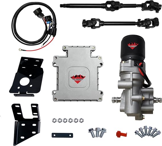 Rugged Front Electric Power Steering Kit for Polaris Sportsman 450/500/570/800//ETX, Is A Bolt On System, Steers Easily When Navigating Rough Terrains (See Fitment Details in Description)