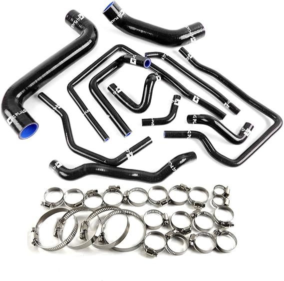 G-PLUS Silicone Radiator Coolant Hose Kit Clamps