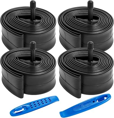 4-PCS 27.5 Bike Tubes 27.5 x 1.752.125 AV32mm Schrader Valve 27.5 Bicycle Tubes Compatible with 27.5x1.75 27.5x1.95 27.5x2.0 27.5x2.10 27.5x2.125 Bike Bicycle Tire Tubes