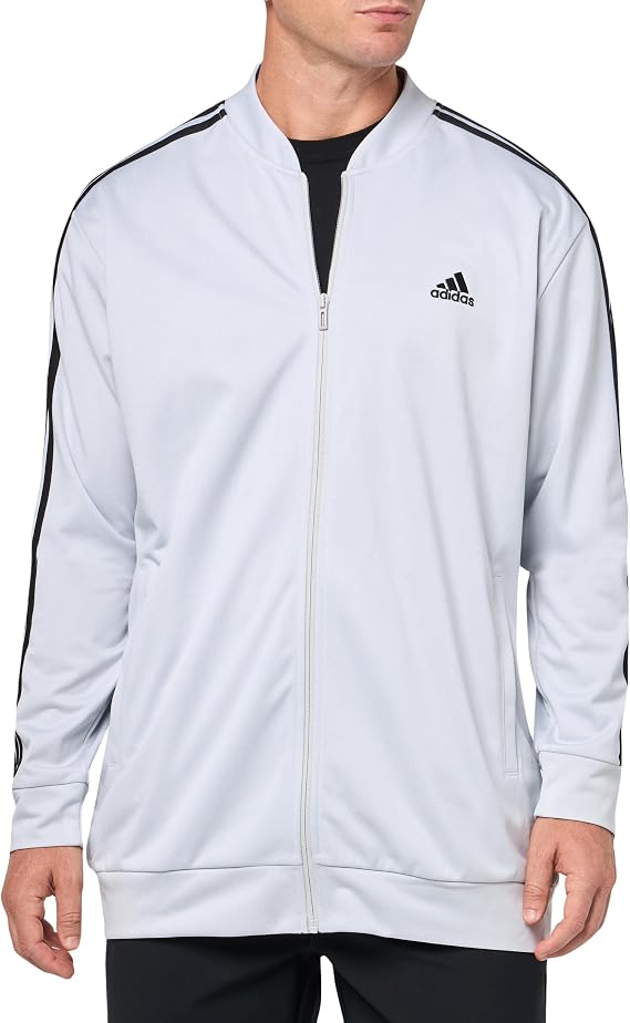 adidas mens 3-stripes Tricot Full-zip Jacket